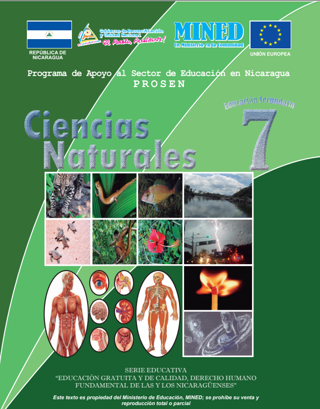 Libro de Ciencias Naturales 7 Grado Nicaragua