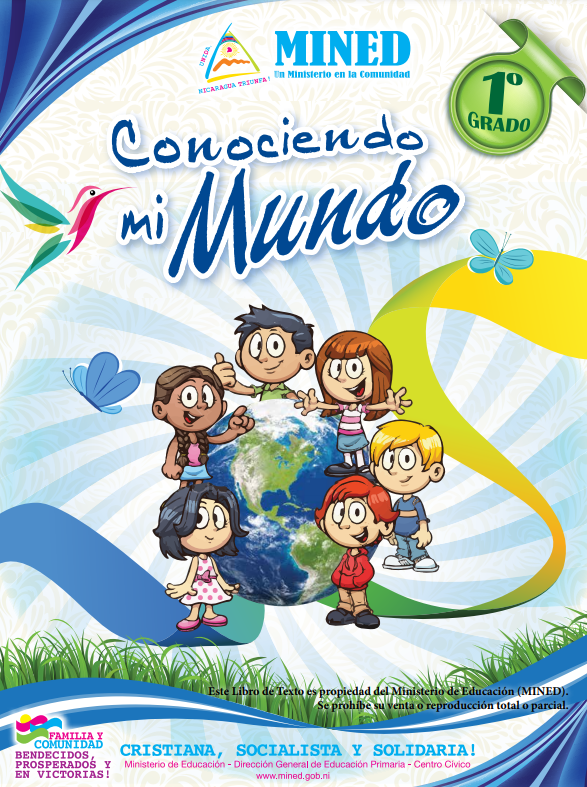 Libro de Conociendo mi Mundo 1 Primer Grado Nicaragua MINED