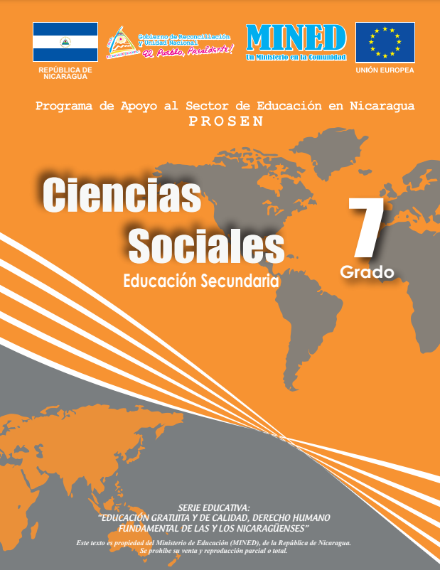 Libro de Estudios Sociales 7 Grado Nicaragua