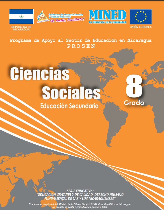 Libro de Estudios Sociales 8 Grado Nicaragua
