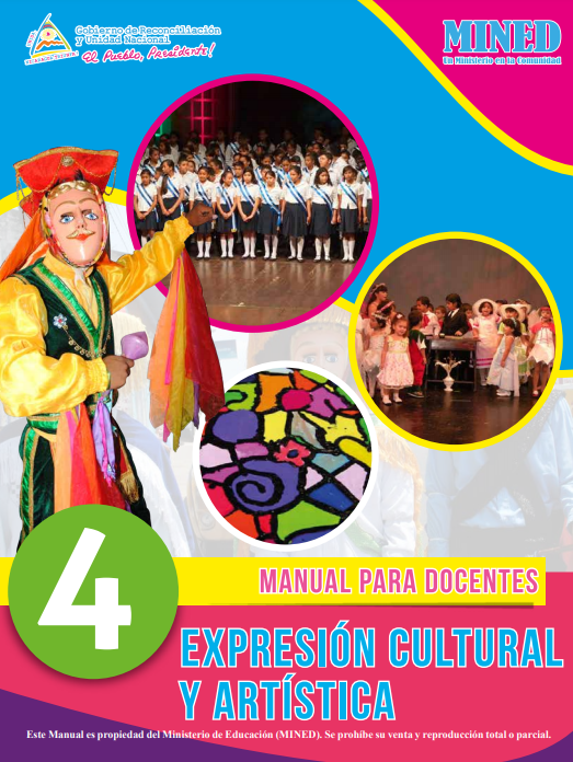 Libro de Expresion Cultural y Artistica 4 Cuarto Grado Nicaragua MINED