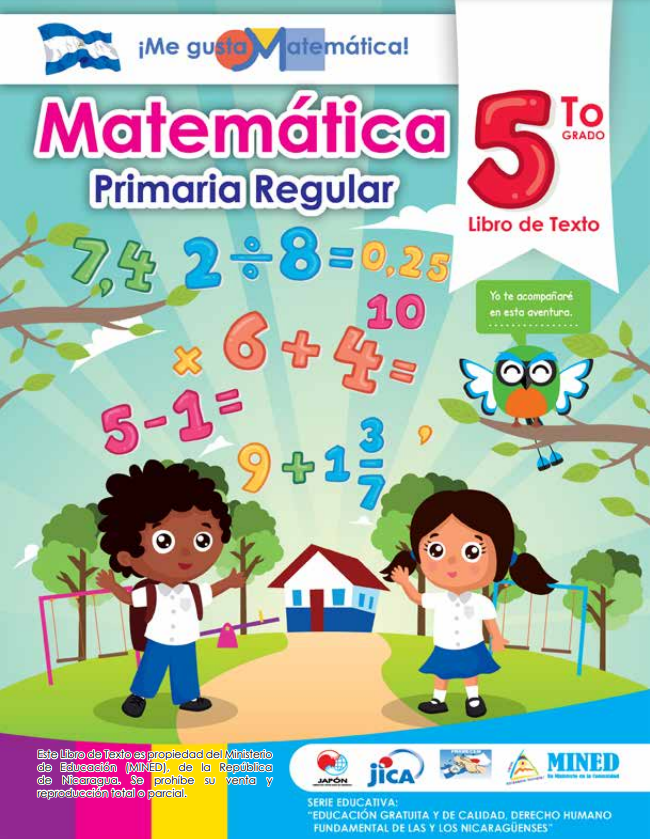 Libro de Matematica 5 Grado Nicaragua